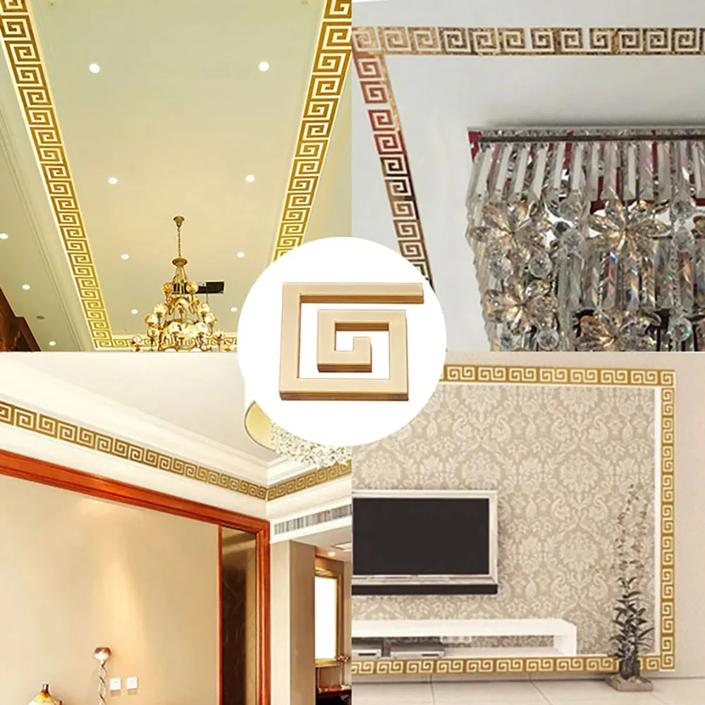 Pack of 3D self Adhesive Acrylic Mirror DIY Building Border Mirror Art Home Decoration Mirror Wall Sticker living room Home Decor