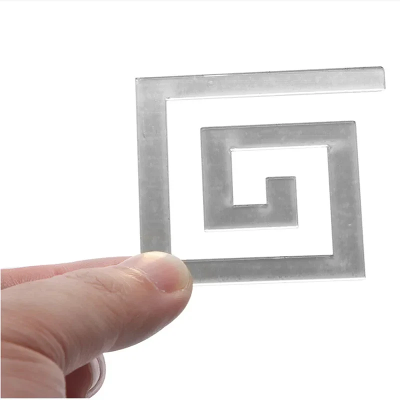 Pack of 3D self Adhesive Acrylic Mirror DIY Building Border Mirror Art Home Decoration Mirror Wall Sticker living room Home Decor - Image 2