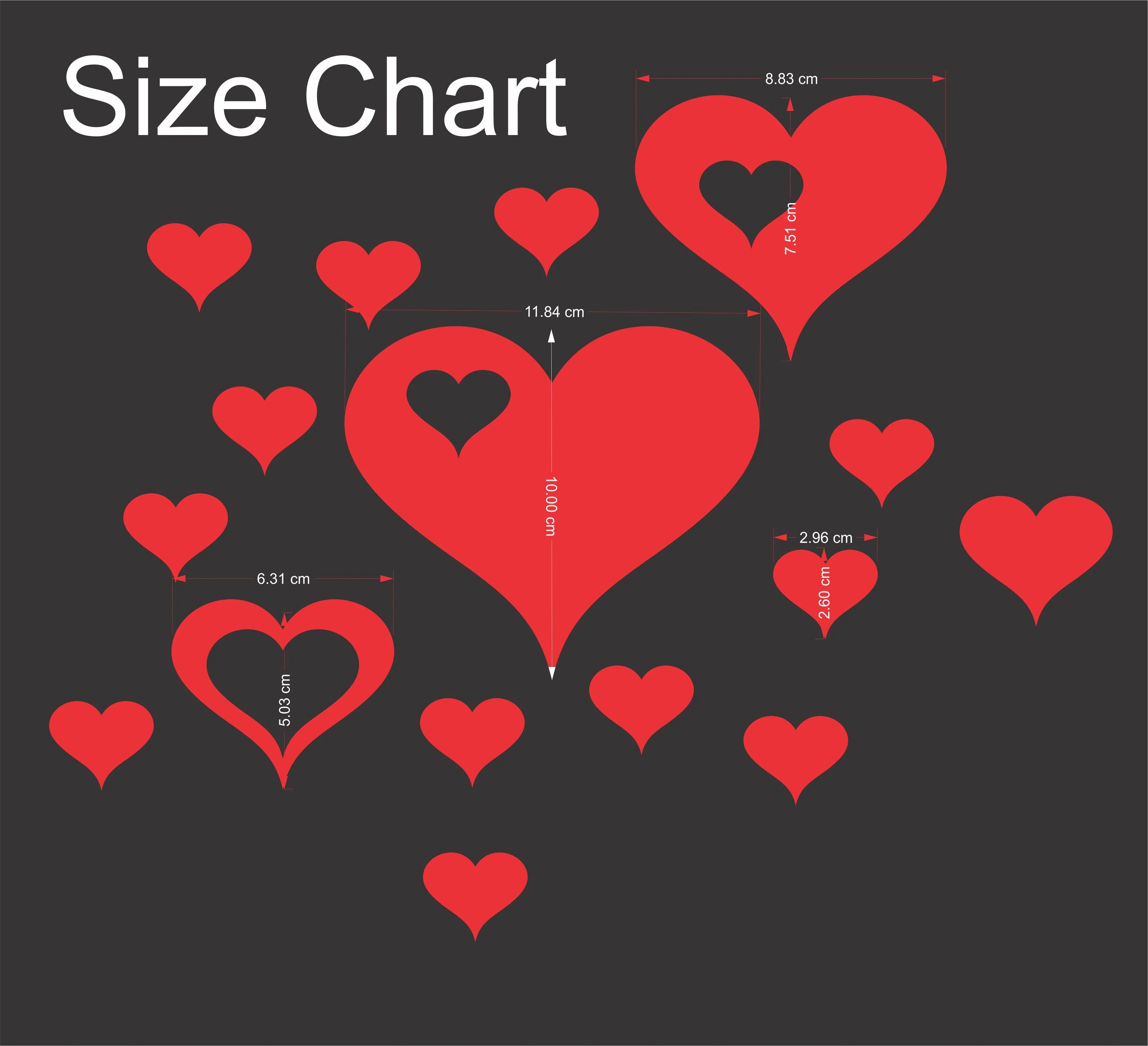 16Pcs Hearts 3D Mirror Self Adhesiive Acrylic Mirror Sticker for wall Decoration Living Room Bedroom Kids Decorative wall Stickers - Image 8