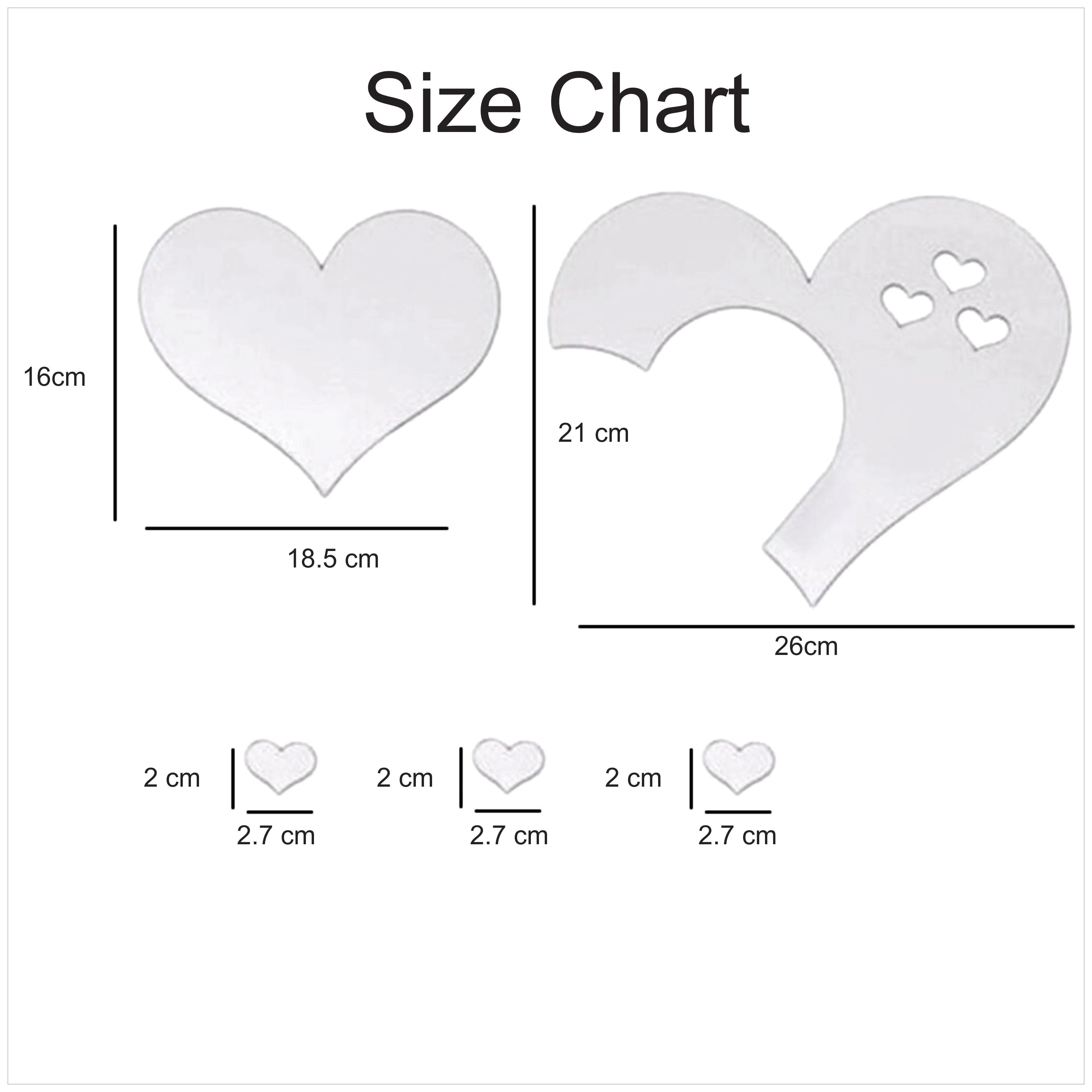 1set Love Hearts Self Adhesive Acrylic Mirror Sticker Removable DIY Bedroom Living Room Background Wall Home Decoration - Image 3