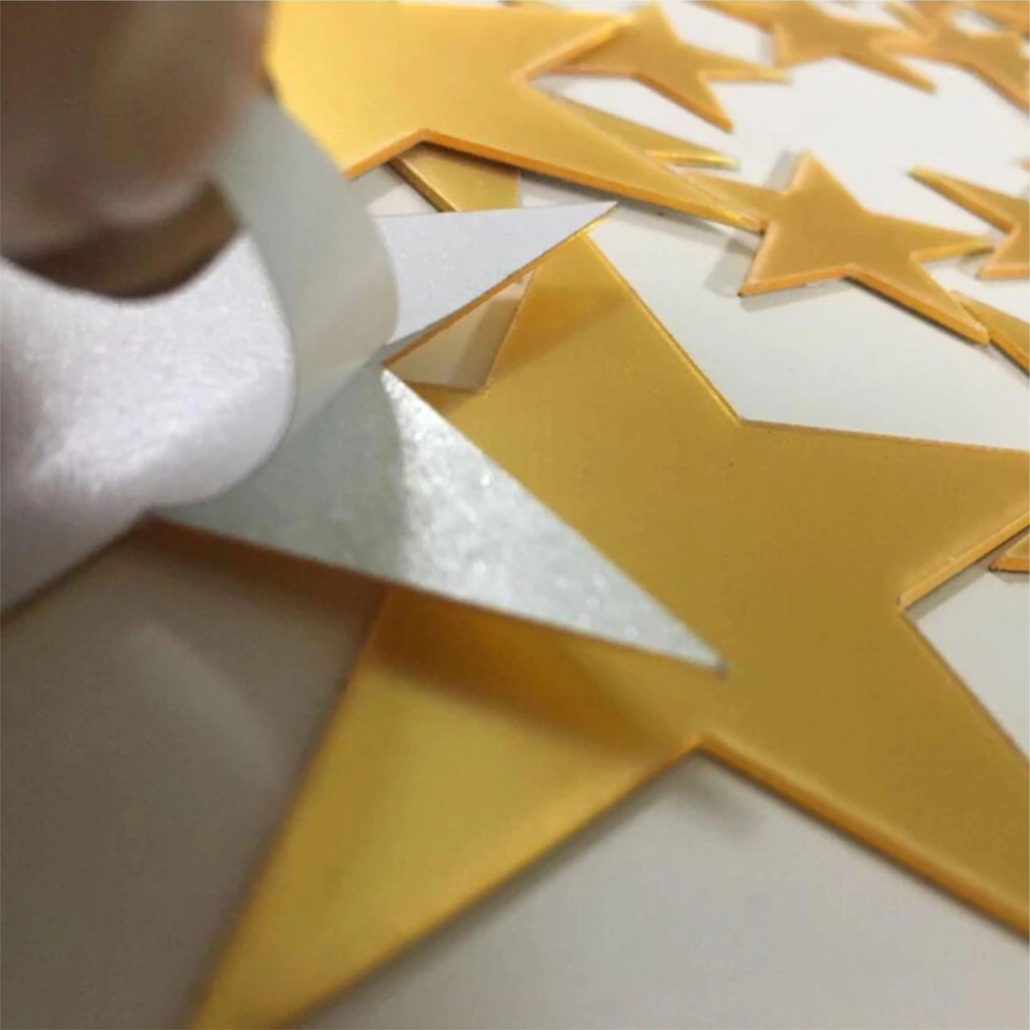 20pcs Star 3D Mirror Self Adhesiive Acrylic Mirror Sticker for wall Decoration Living Room Bedroom Kids Decorative wall Stickers - Image 6