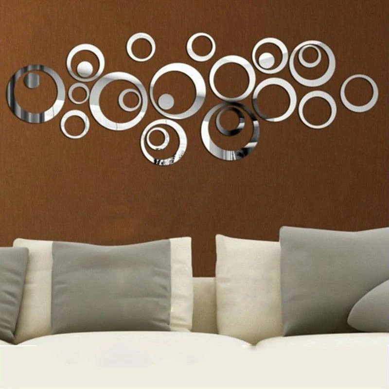24pcs/lot Acrylic Mirror Surface Wall Stickers For Kids Baby Rooms Home Decor Round Wall Decals DIY Art Mural - Image 5