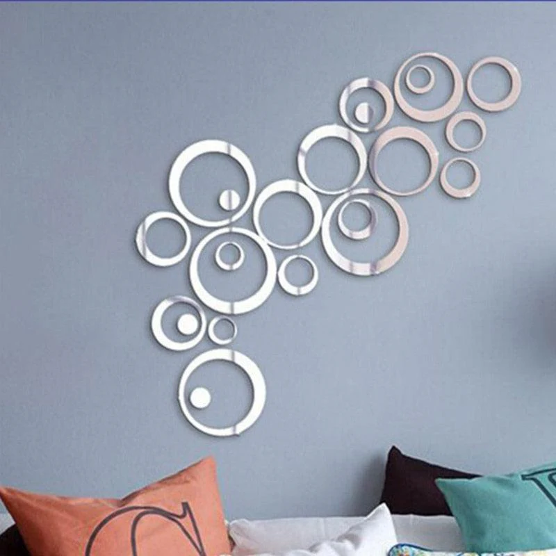 24pcs/lot Acrylic Mirror Surface Wall Stickers For Kids Baby Rooms Home Decor Round Wall Decals DIY Art Mural - Image 7
