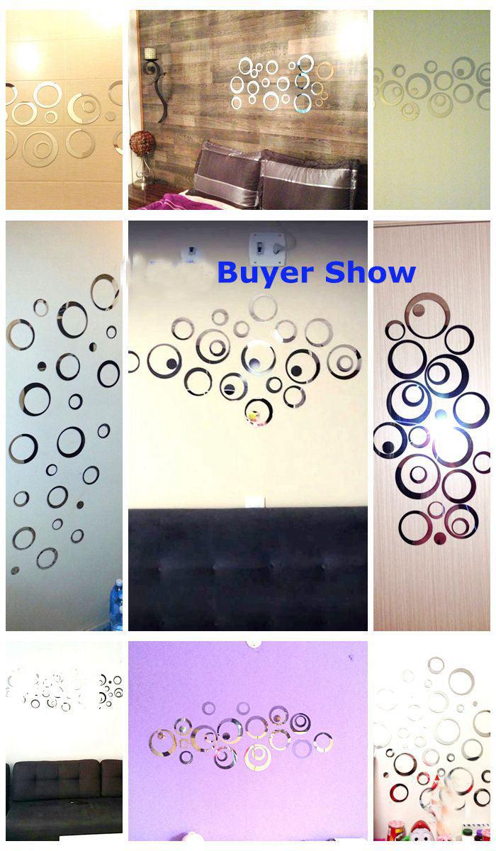 24pcs/lot Acrylic Mirror Surface Wall Stickers For Kids Baby Rooms Home Decor Round Wall Decals DIY Art Mural - Image 9