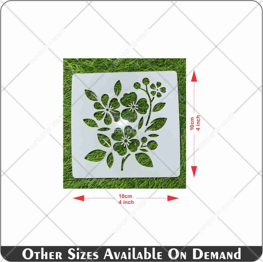 25Pcs Floral Fantasy & Nature Shapes Stencils for Art and Craft & Painting - Image 5