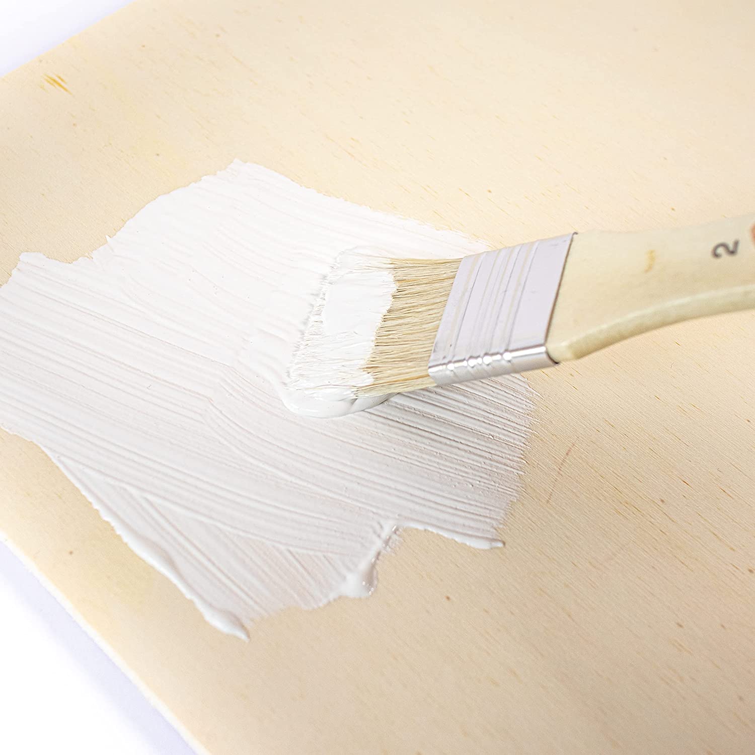3 Pcs- Original High Quality Keep Smiling Gesso Wide Soft Brushes Set - Image 5