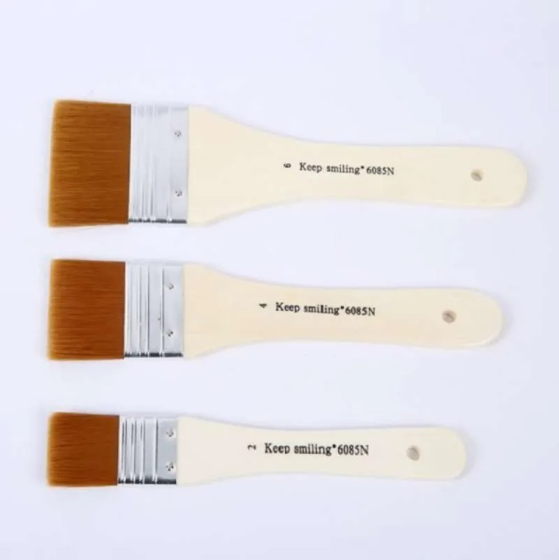 3 Pcs- Original High Quality Keep Smiling Gesso Wide Soft Brushes Set - Image 7