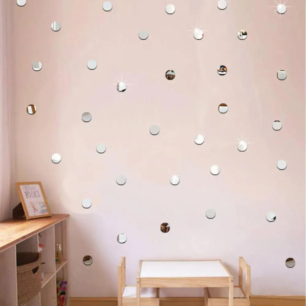 3cm Round Mirror Wall Sticker DIY Home Art Decor for Kids Living Room Bedroom Decoration - Image 3