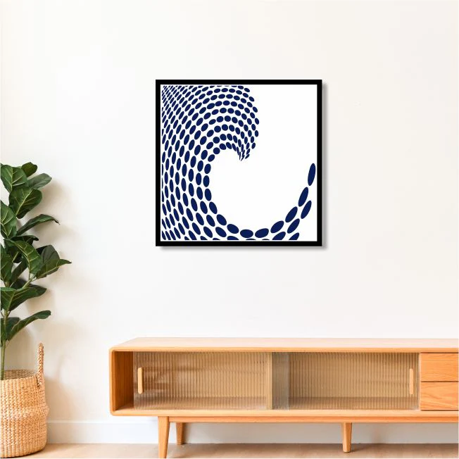 3d Circule Wave Pattern Flower Reusable Stencil For Canvas And Wall Painting.ID#227 - Image 3