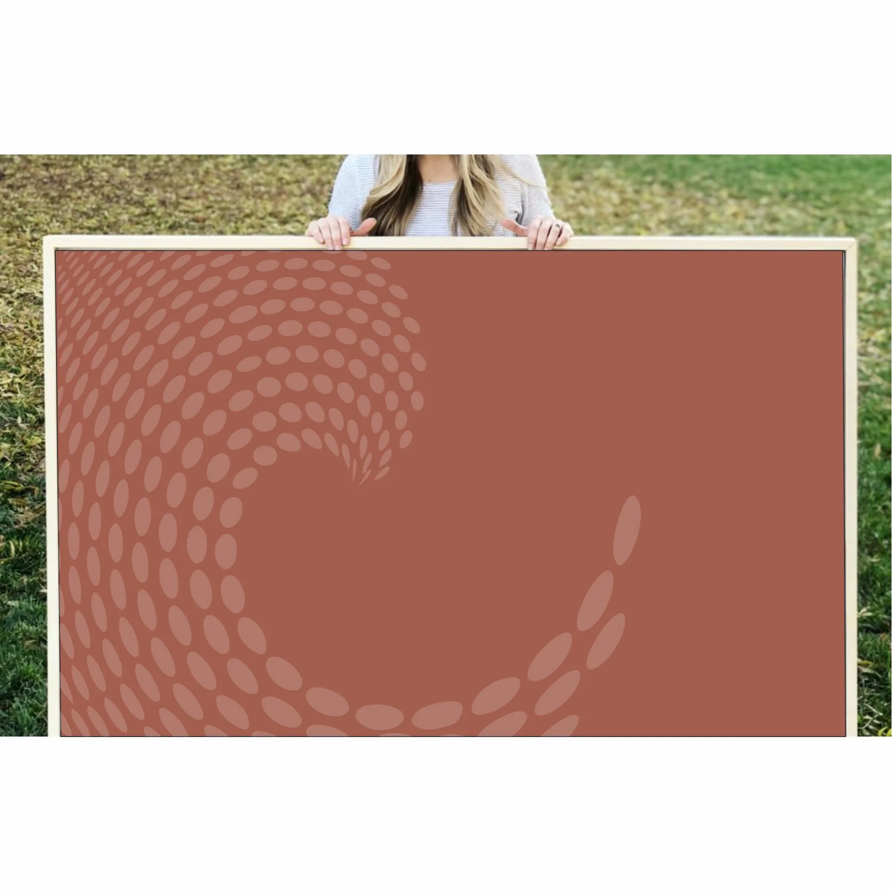 3d Circule Wave Pattern Flower Reusable Stencil For Canvas And Wall Painting.ID#227 - Image 8