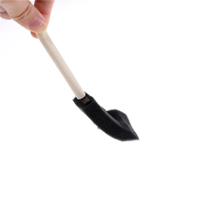 5 pcs/set Wooden Handle Foam Sponge Brush For Art Painting Graffiti Dust Cleaning Painting Tool Drawing Toys - Image 4