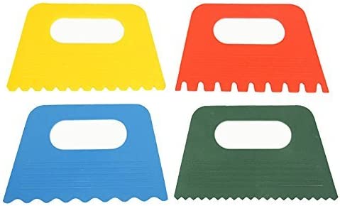 4Pcs Plastic Paint Scraper Painting Brush Kids Diy Painting Graffiti Brushes - Image 3