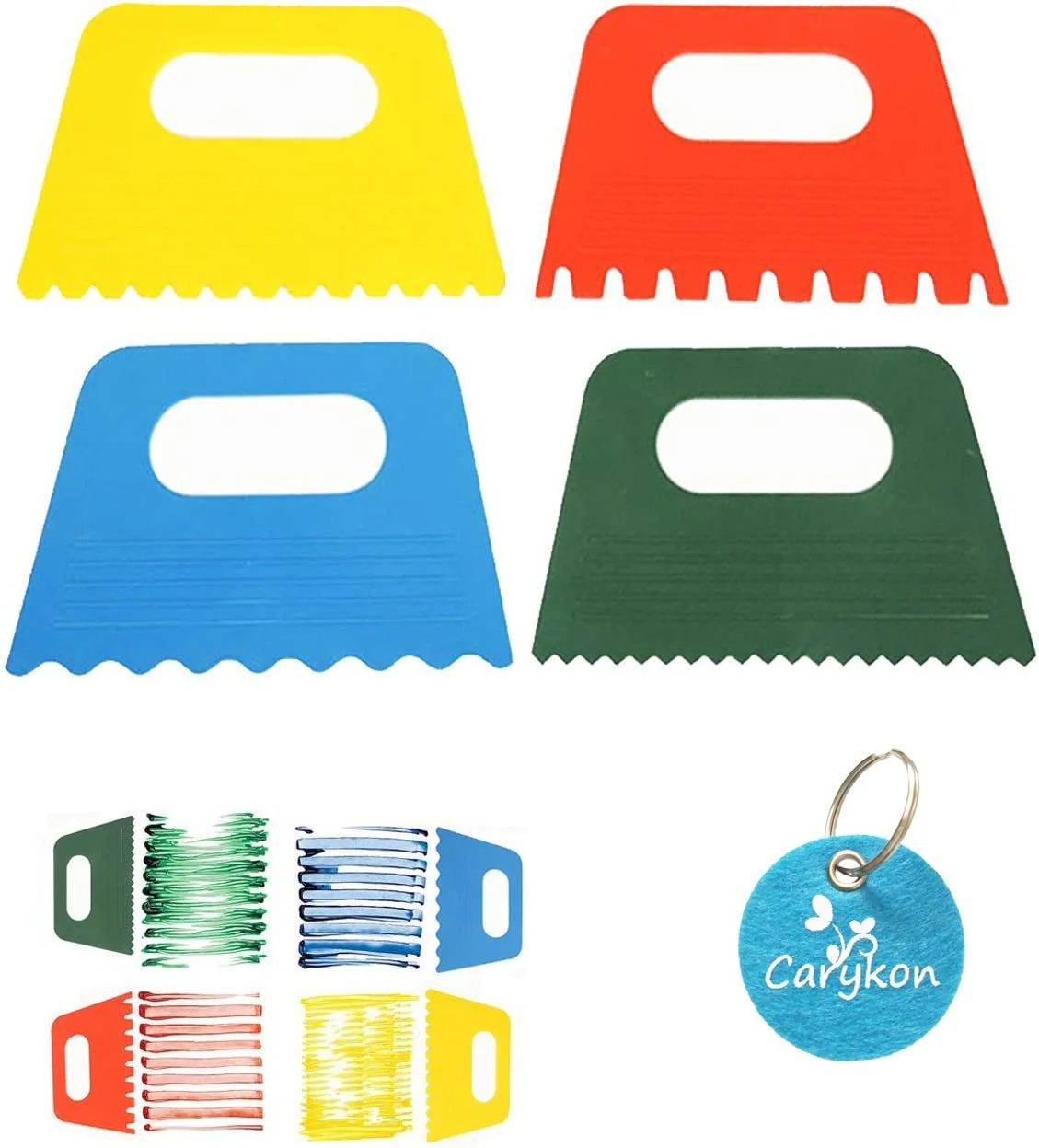 4Pcs Plastic Paint Scraper Painting Brush Kids Diy Painting Graffiti Brushes - Image 4