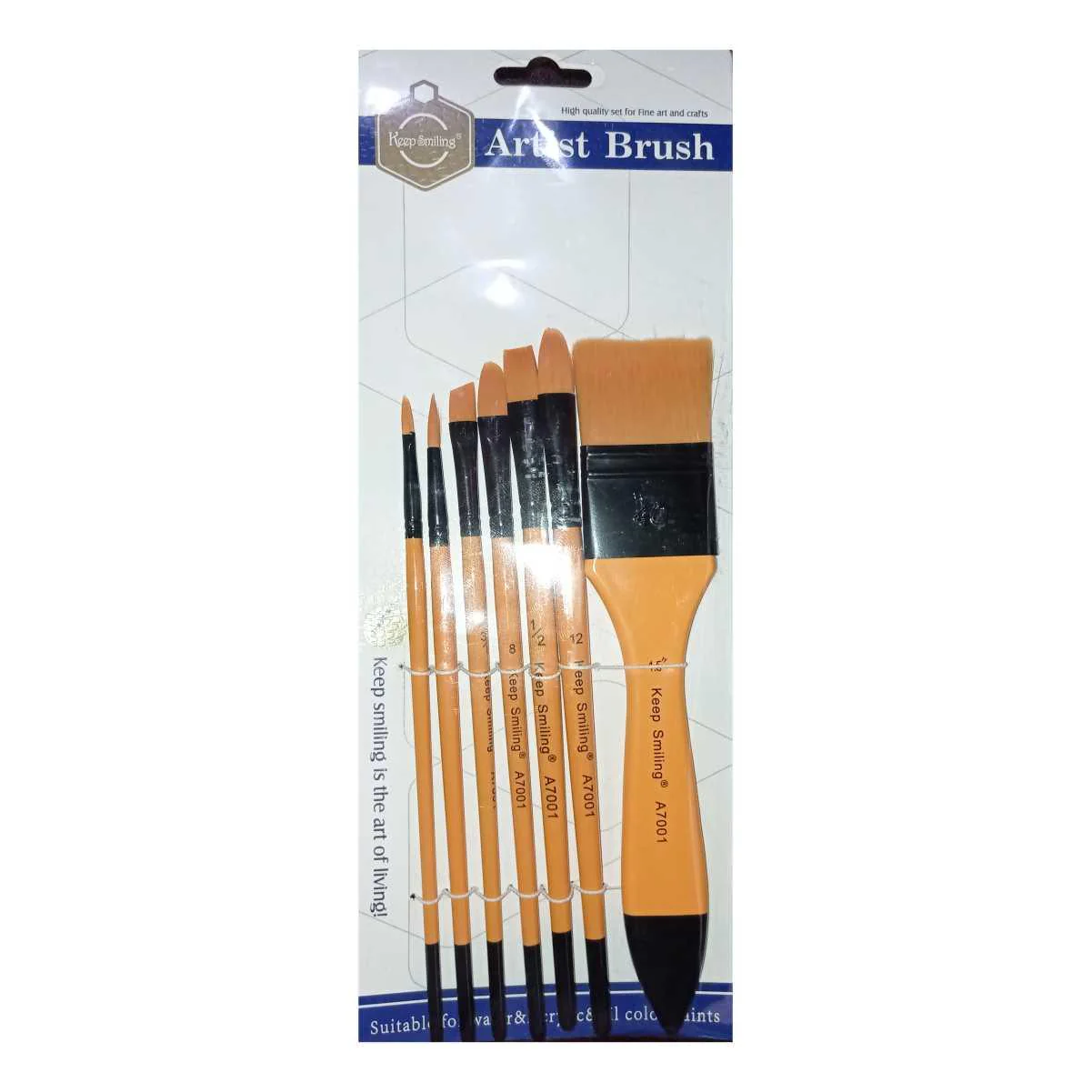 7 Pcs- Original High Quality Keep Smiling Multi Tip Brushes Set - Image 3