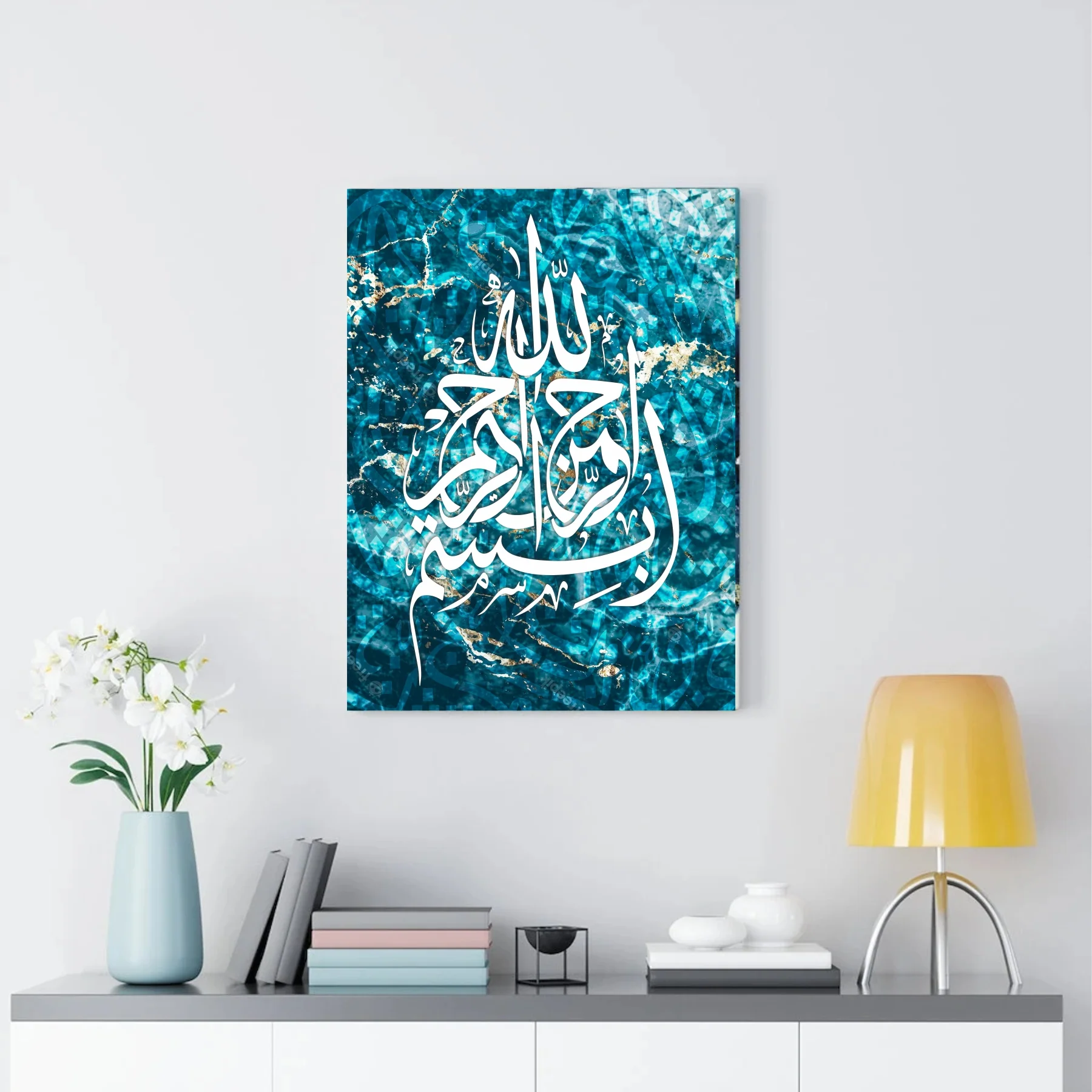 Arabic Alphabets Calligraphy Islamic Reusable Stencil for Canvas and wall painting.ID# 4215 - Image 3