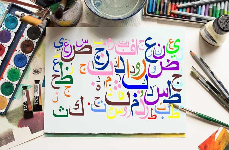 Arabic Alphabets Reusable Stencil For Canvas And Wall Painting.ID#139 - Image 5
