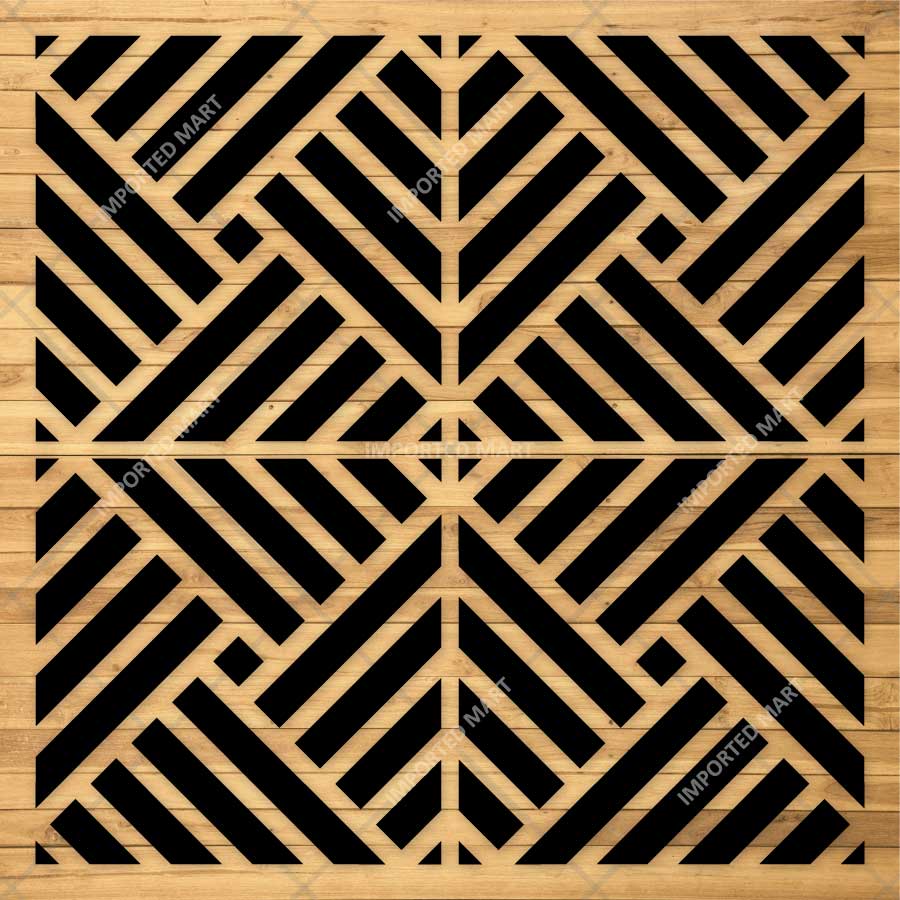 Art Deco Geometric Maze Stencil for Wall, Floor, Wood & Tile Decor – Reusable Linear Pattern – ID# 765 - Image 3