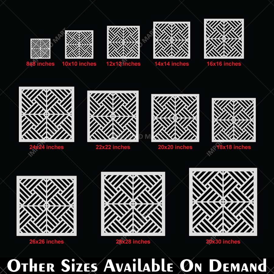 Art Deco Geometric Maze Stencil for Wall, Floor, Wood & Tile Decor – Reusable Linear Pattern – ID# 765 - Image 5