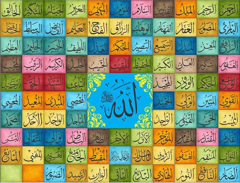 Asma Ul Husna Calligraphy Islamic Reusable Stencil for Canvas and wall painting.ID#164 - Image 14