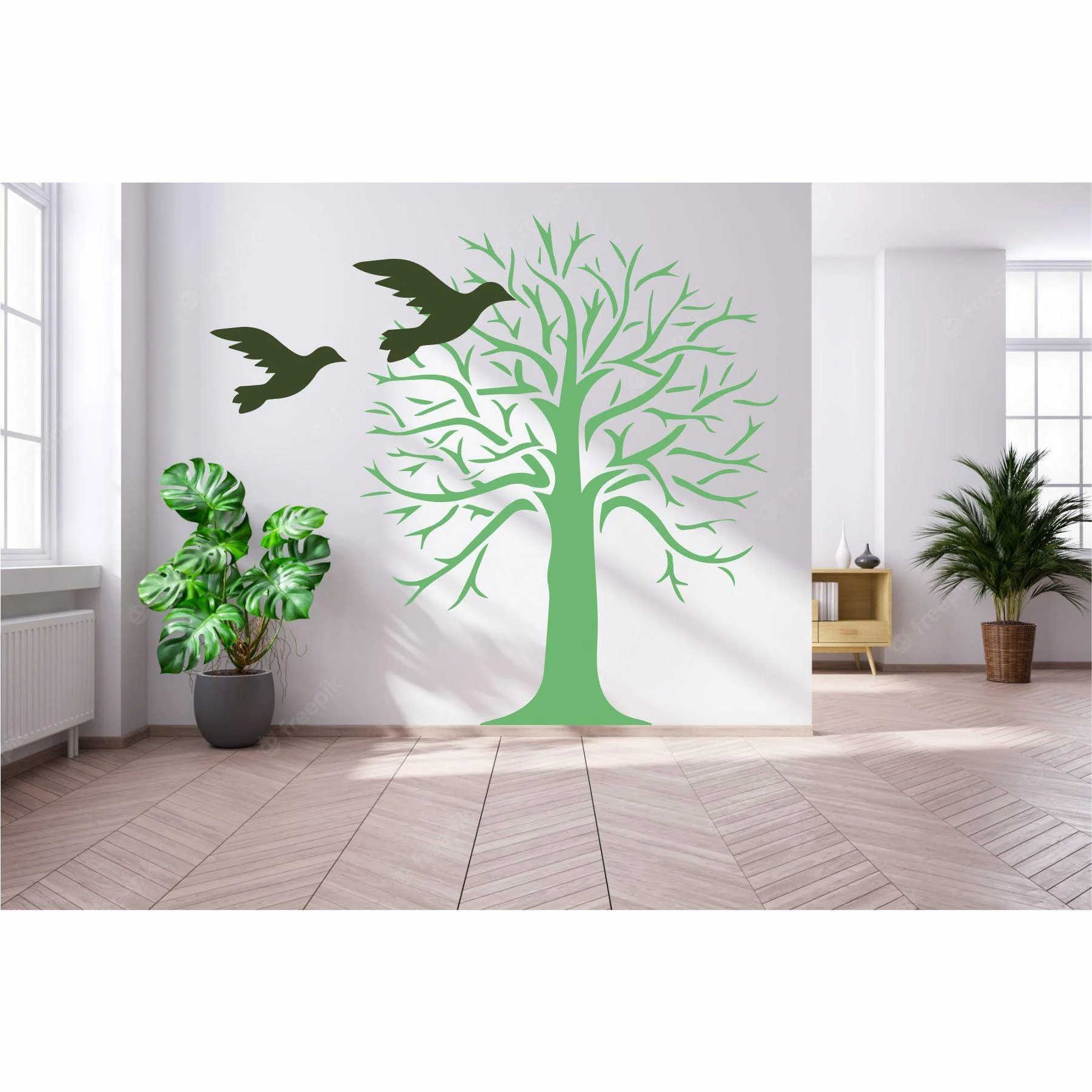 Autumn Tree Reusable Stencil for Canvas and wall painting.ID#131 - Image 3