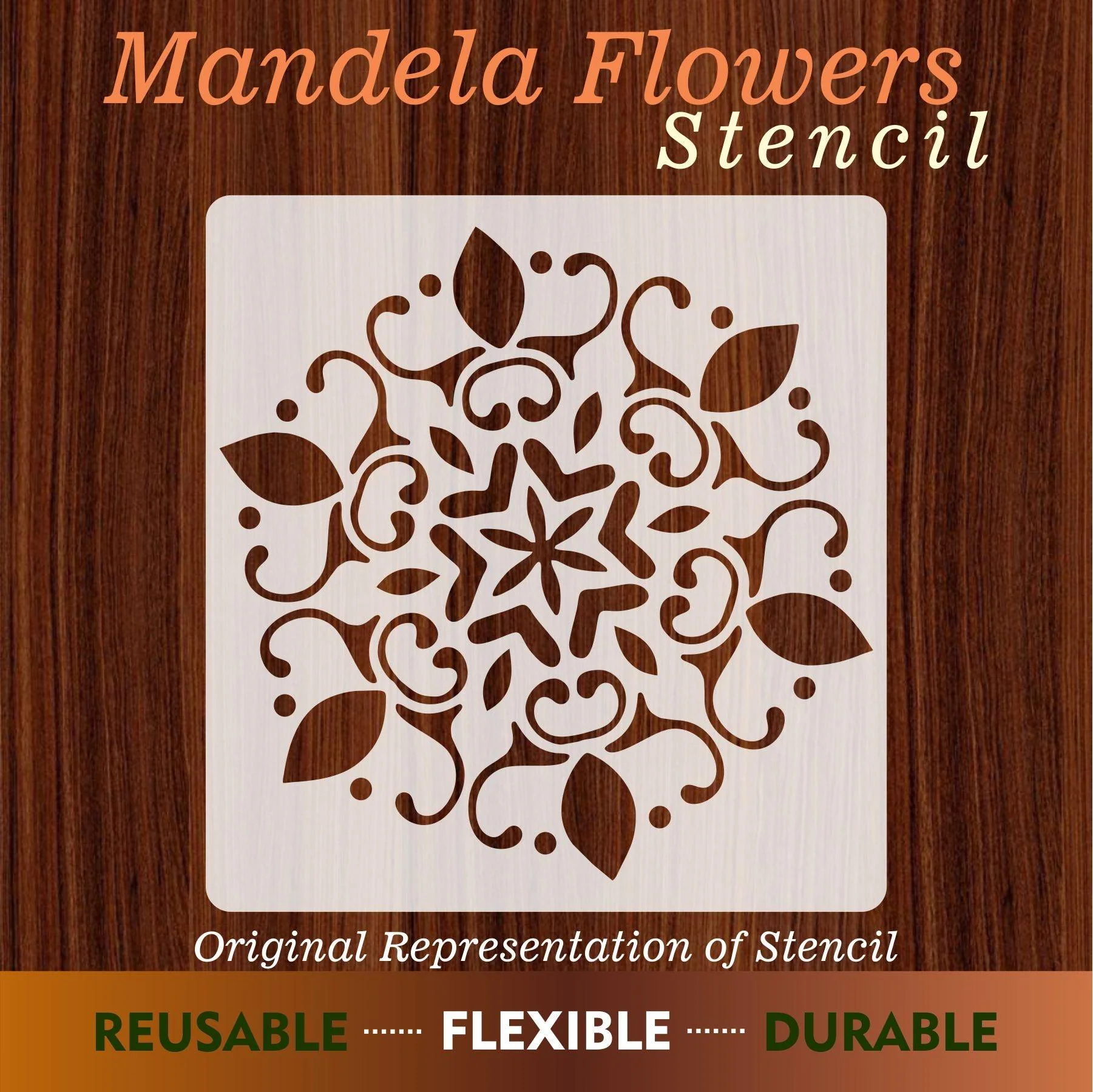 Autumn Wheat Totem Flower Stencil , Wall Stencils For wall Painting Airbrush Painting Art Cake Spray Mold DIY Decor Crafts Canvas.ID#10-1 - Image 3