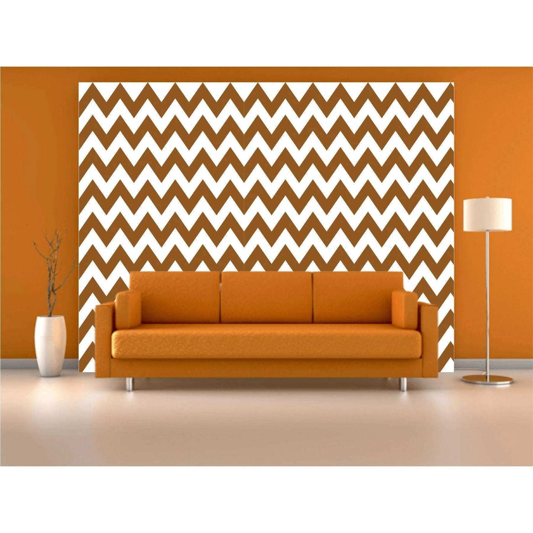 Badematte Zick Zack Reusable Stencil For Canvas And Wall Painting.ID #456 - Image 5