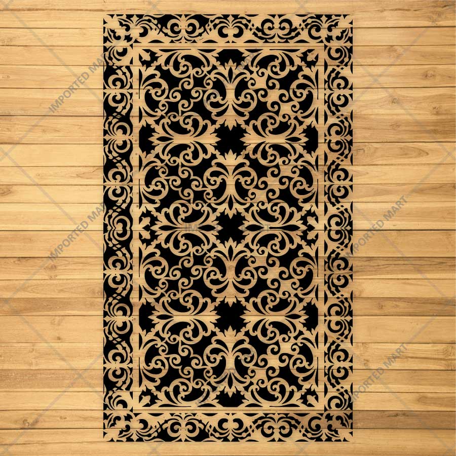 Baroque Filigree Wall & Furniture Stencil – Ornamental Vintage Scroll Pattern Design – ID# 747 - Image 4
