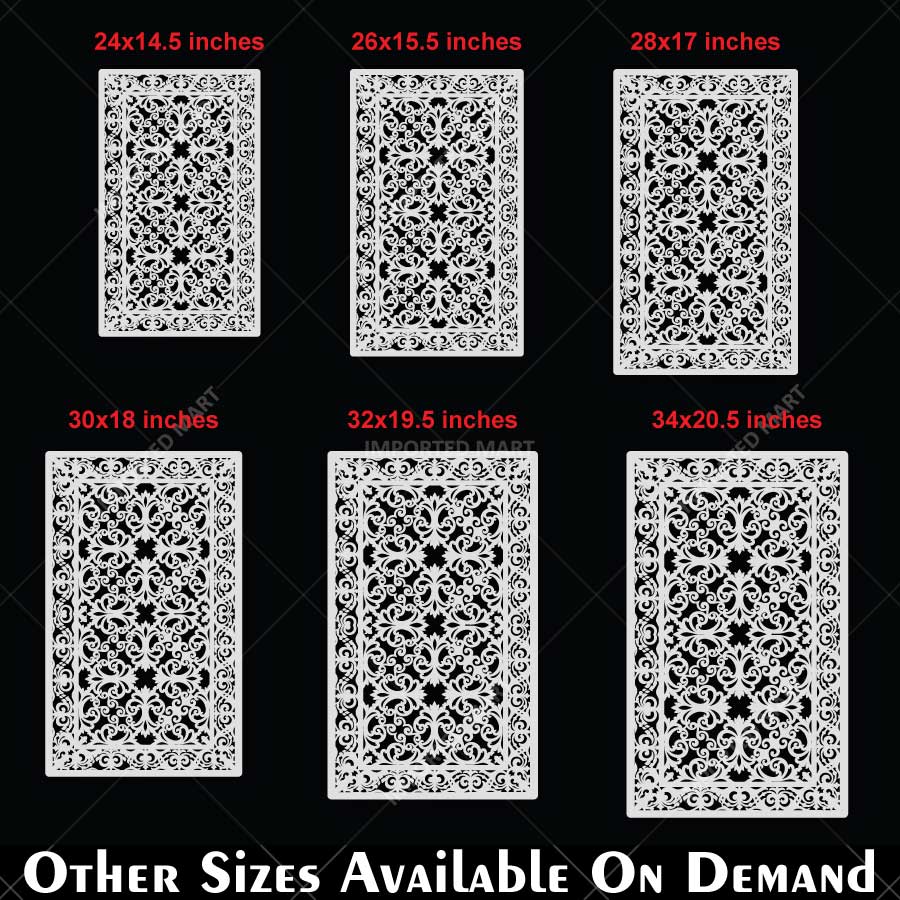 Baroque Filigree Wall & Furniture Stencil – Ornamental Vintage Scroll Pattern Design – ID# 747 - Image 7