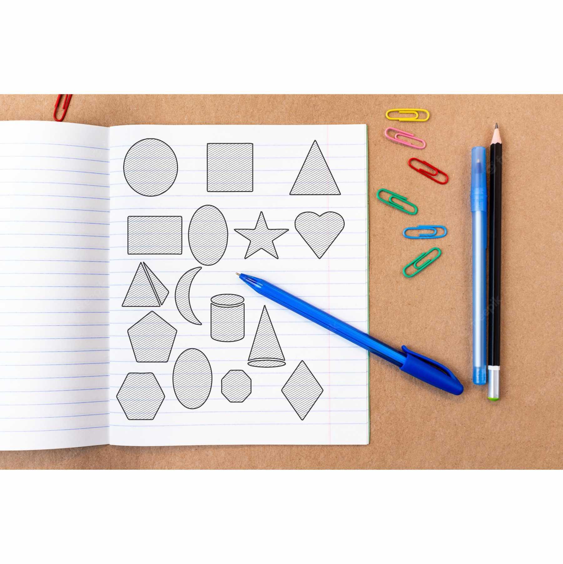 Basic Geomatric Shapes Reusable Stencil For Canvas And Wall Painting.ID#137 - Image 3