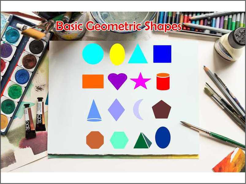 Basic Geomatric Shapes Reusable Stencil For Canvas And Wall Painting.ID#137 - Image 4