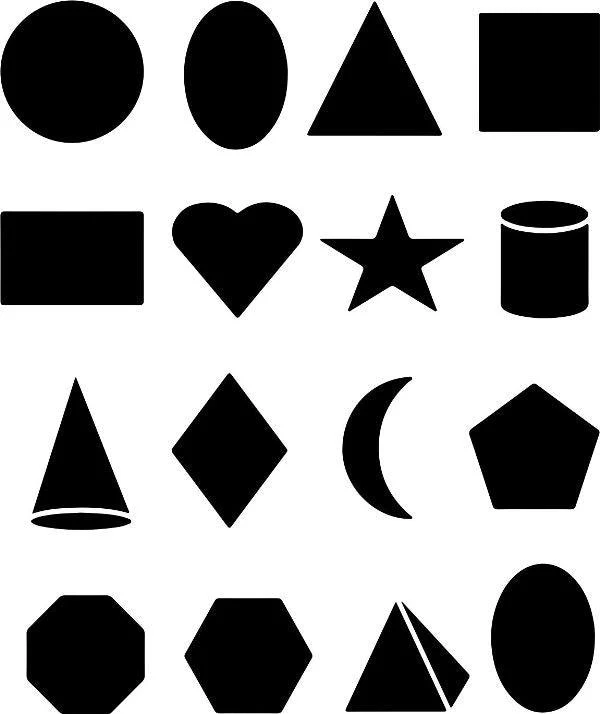 Basic Geomatric Shapes Reusable Stencil For Canvas And Wall Painting.ID#137 - Image 5