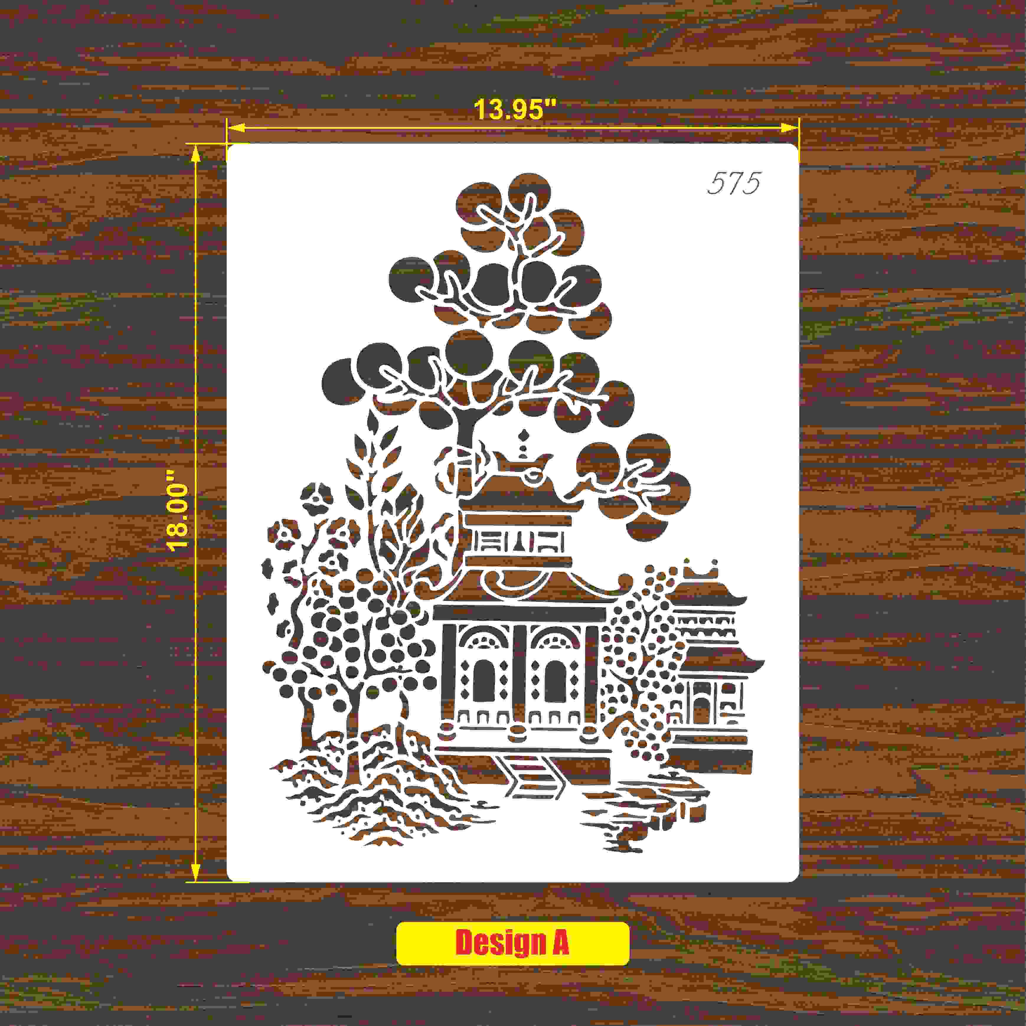 Blue Willow Story Theme Stencils Template Wall Scrapbooking Painting Photo Album Decor Embossing Paper Card Craft. ID #575 - Image 12