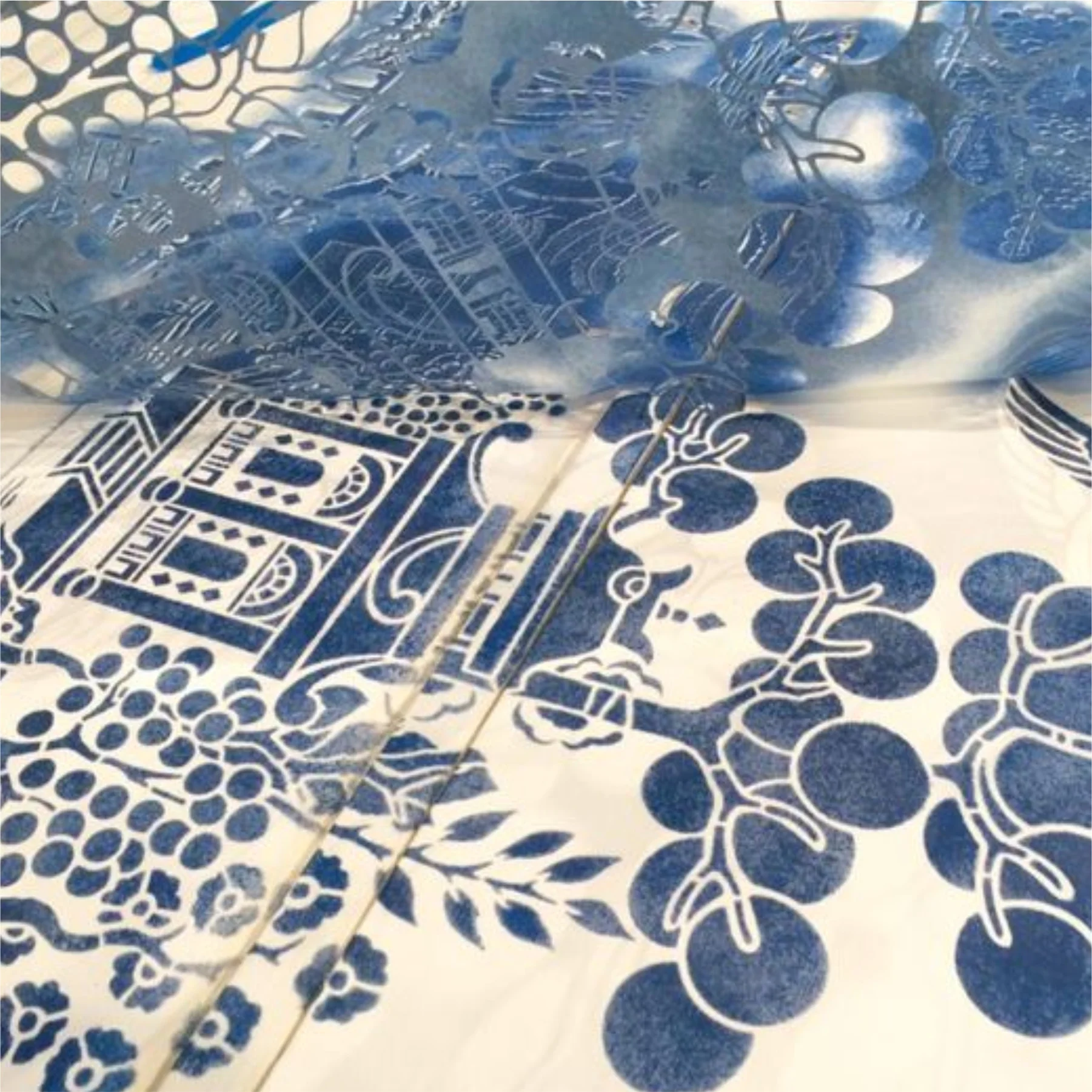Blue Willow Story Theme Stencils Template Wall Scrapbooking Painting Photo Album Decor Embossing Paper Card Craft. ID #575 - Image 6