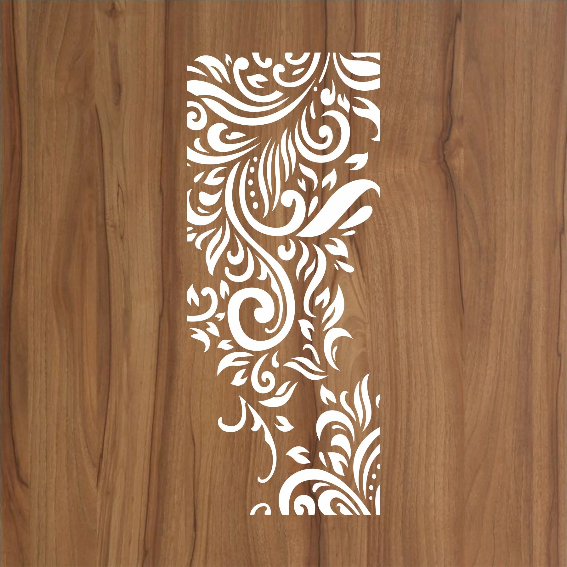 Border Flower Reusable Stencil For Canvas And Wall Painting.ID#225 - Image 2