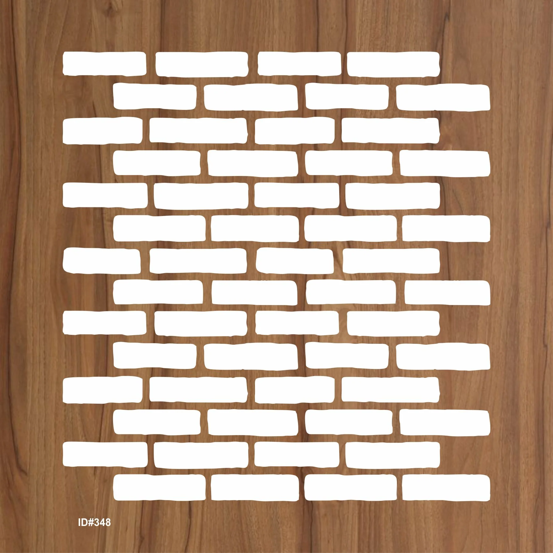 Brick Wall Pattren Reusable Stencil For Canvas And Wall Painting.ID #348 - Image 2