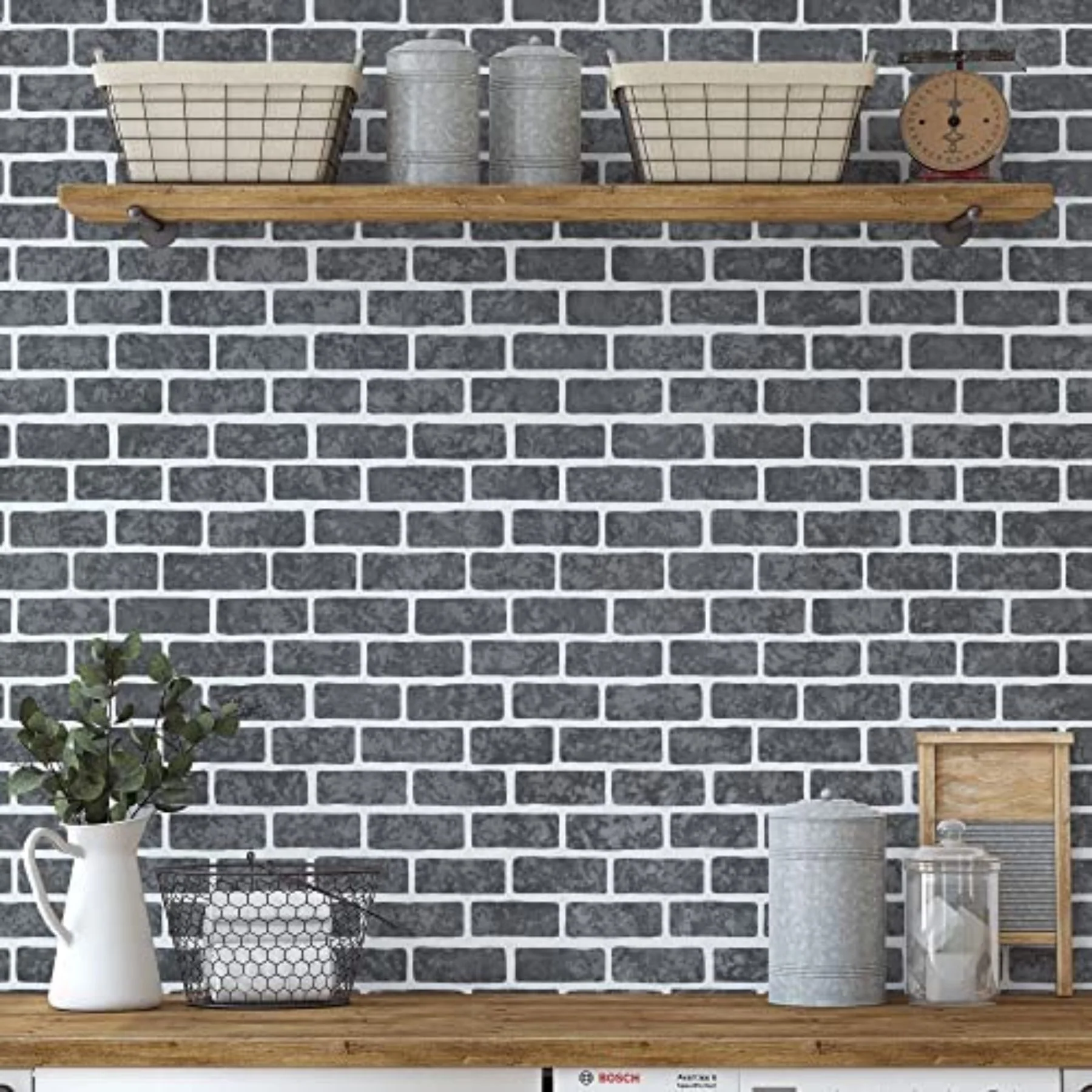 Brick Wall Pattren Reusable Stencil For Canvas And Wall Painting.ID #348 - Image 6