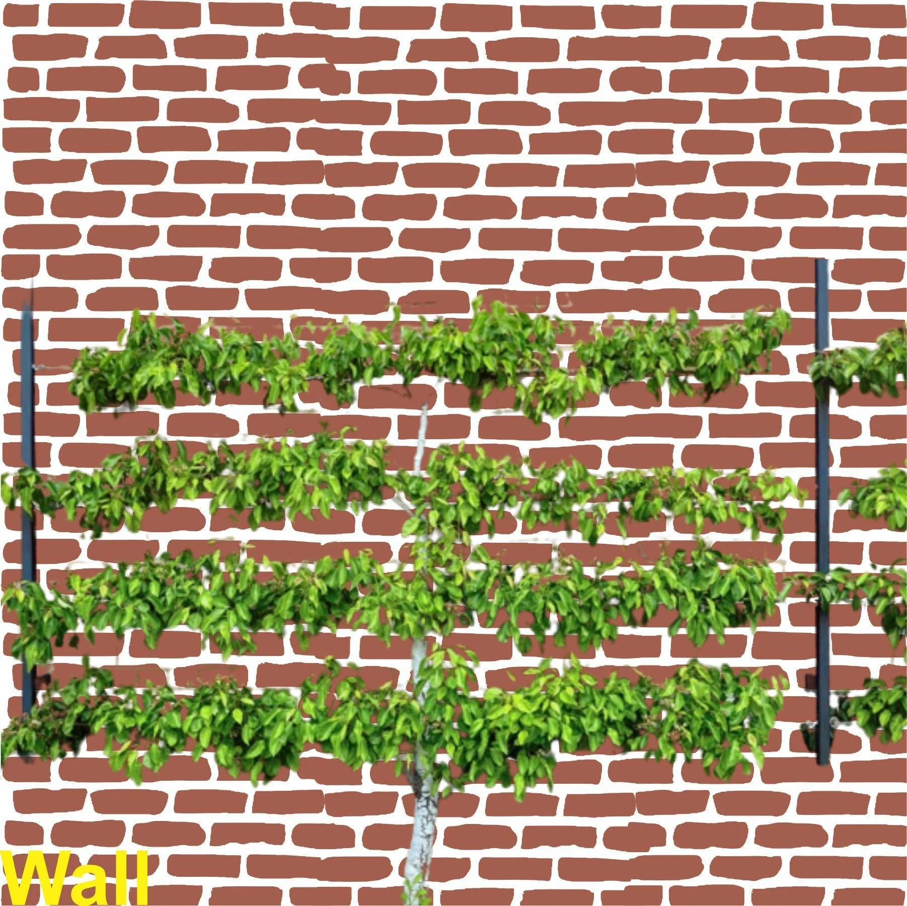 Brick Wall Reusable Stencil For Canvas And Wall Painting.ID #457 - Image 2