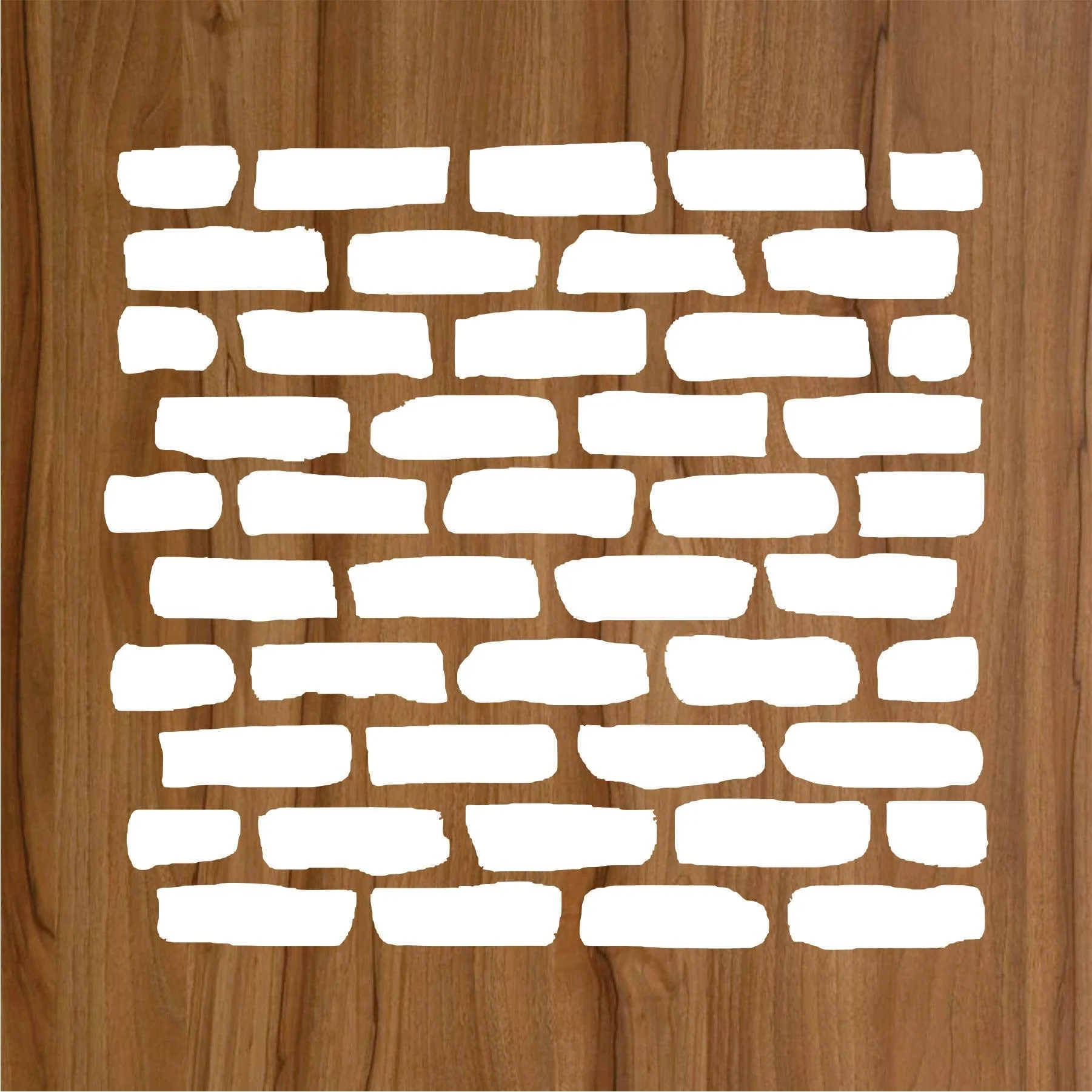 Brick Wall Reusable Stencil For Canvas And Wall Painting.ID #457 - Image 5