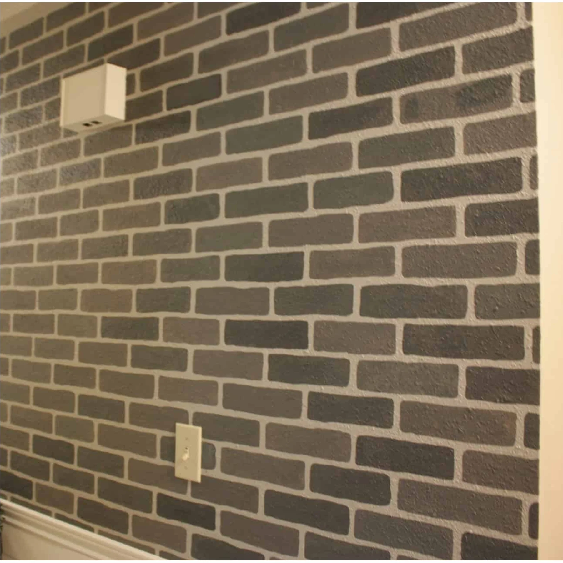 Brick Wall Reusable Stencil For Canvas And Wall Painting.ID #457 - Image 8