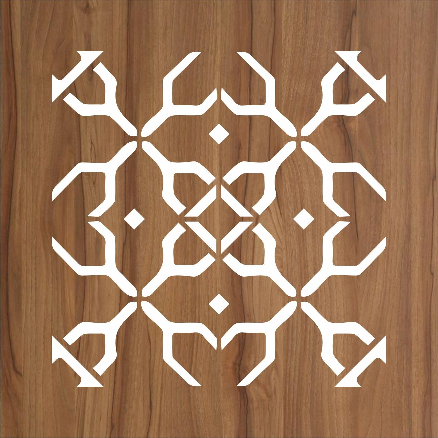 Brocatelle Pattern Reusable Stencil For Canvas And Wall Painting.ID#190 - Image 2