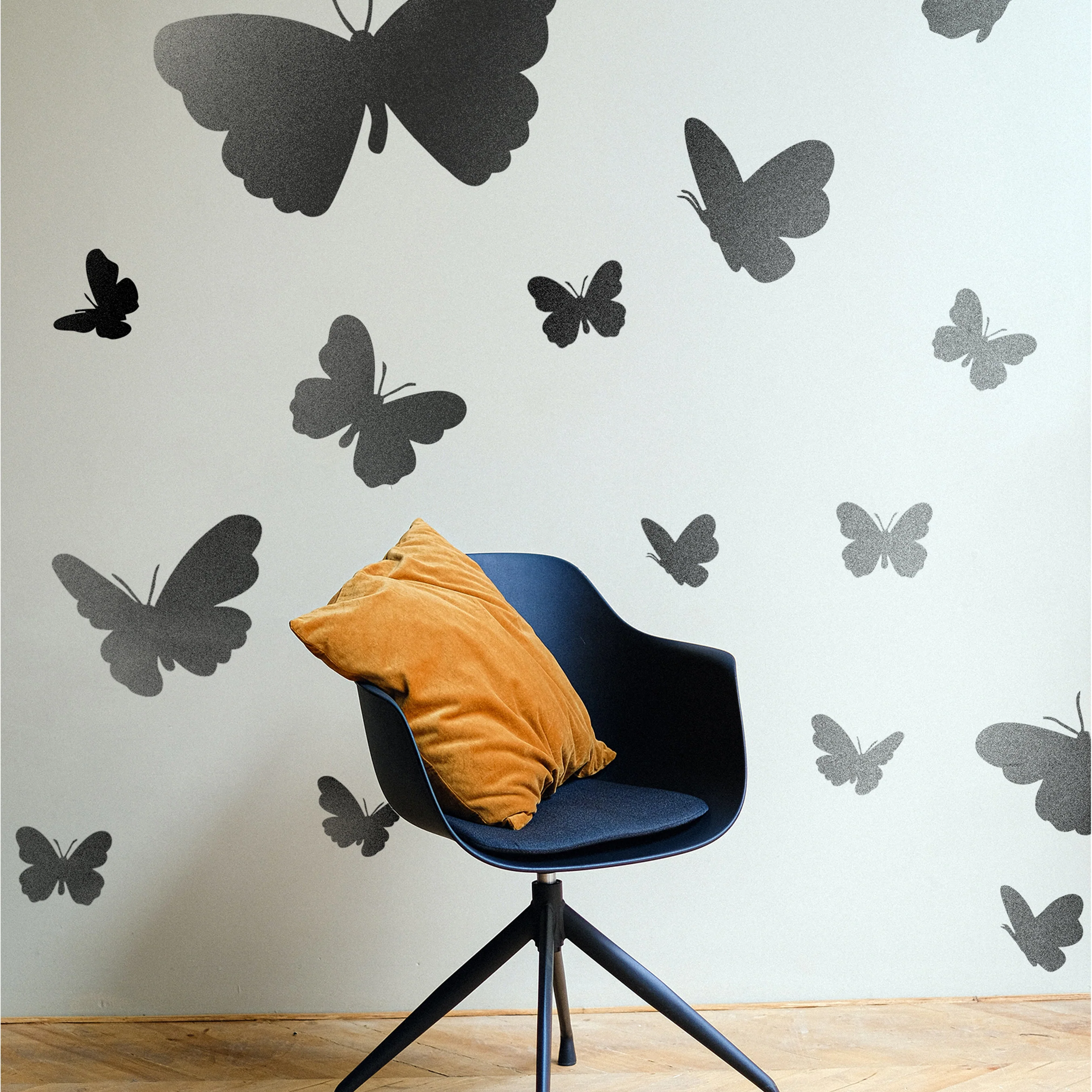 Butterfly Reusable Stencil for Canvas and wall painting.ID#25 - Image 5
