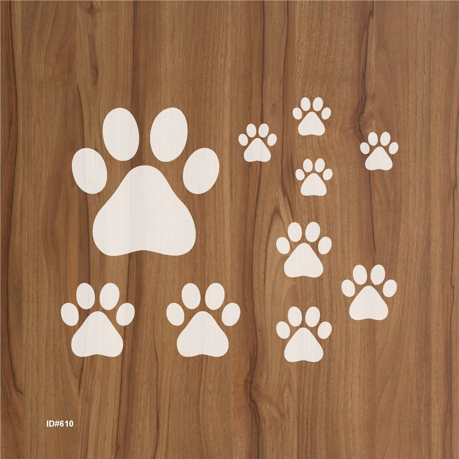 Cat Paw DIY Layering Stencils Painting Scrapbook Coloring Embossing Album Decor Template. ID #611 - Image 2