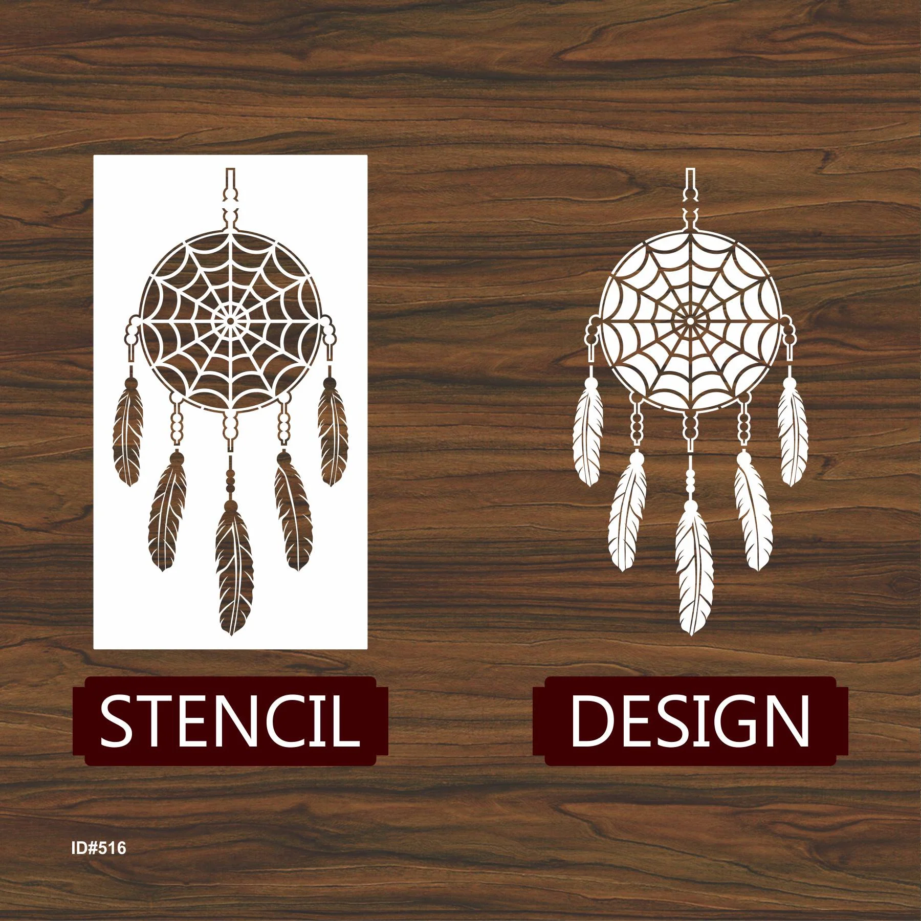 Catcher Stencil Wall Painting Scrapbooking Stamping Embossing Album Paper Card Template. ID #516 - Image 4
