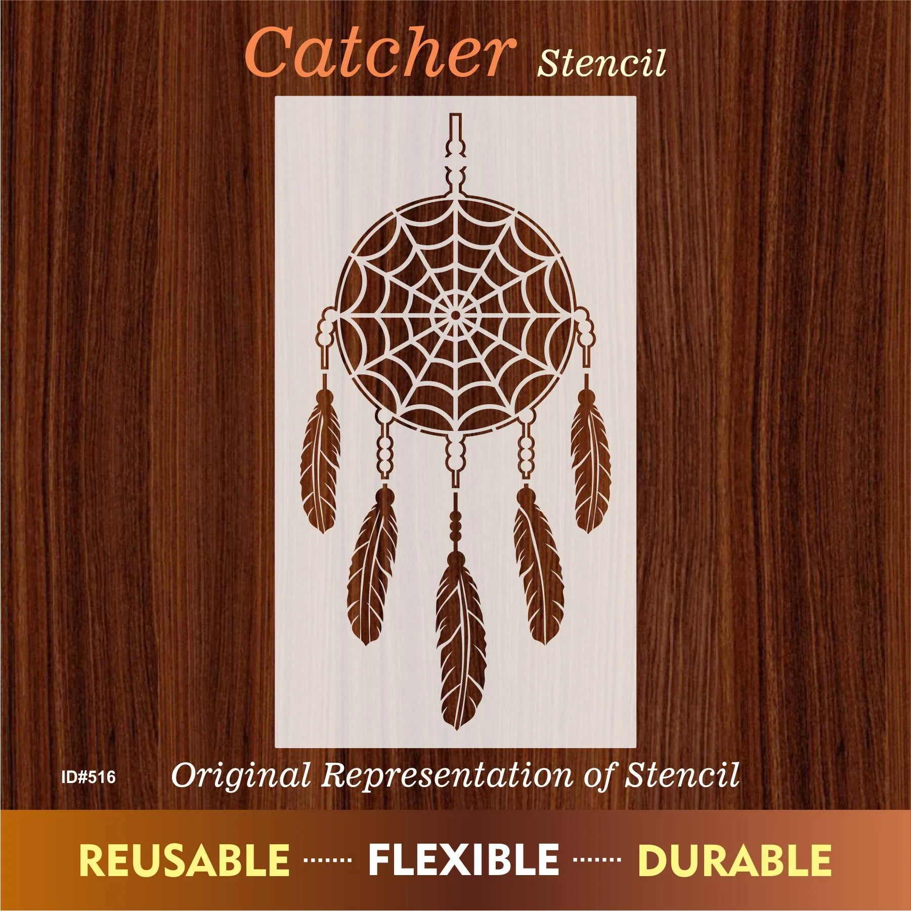 Catcher Stencil Wall Painting Scrapbooking Stamping Embossing Album Paper Card Template. ID #516 - Image 7