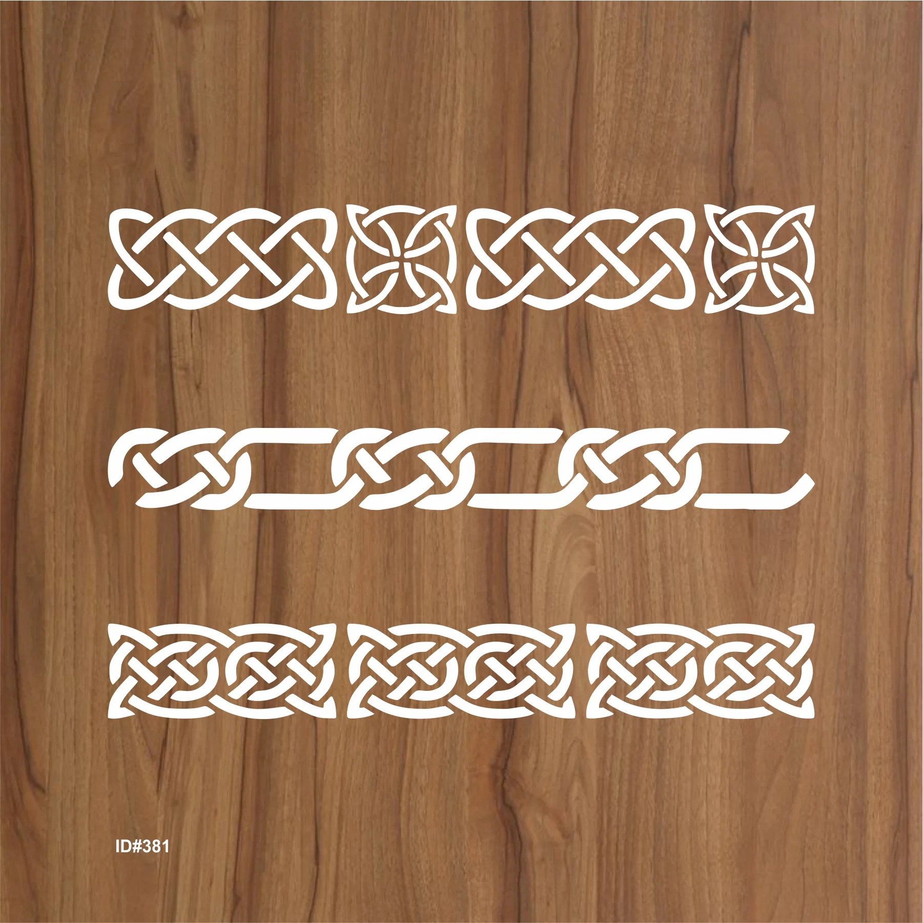 Celtic Border Stencil For Walls Painting Scrapbooking Stamping Stamp Album Decorative. ID #381 - Image 2