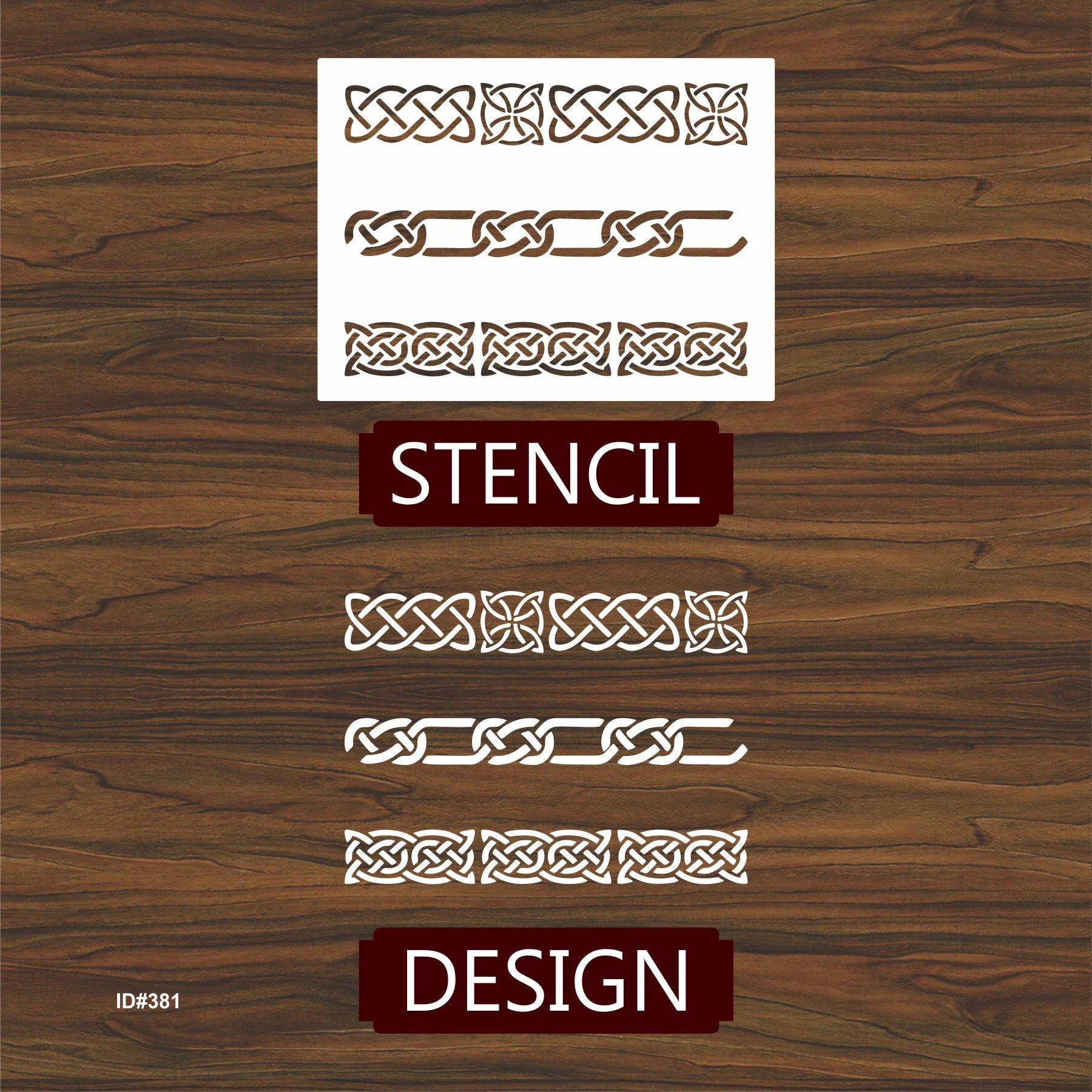 Celtic Border Stencil For Walls Painting Scrapbooking Stamping Stamp Album Decorative. ID #381 - Image 4