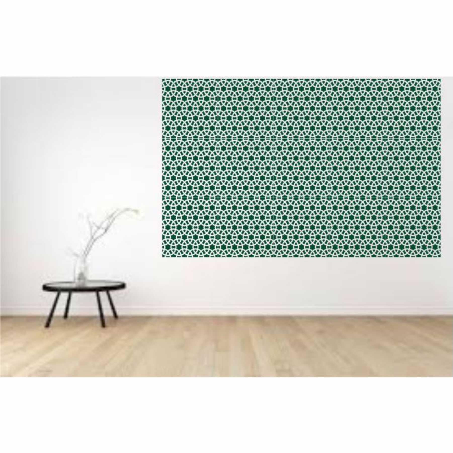Chainmail Pattern Moroccan Fabric Reusable Stencil For Canvas And Wall Painting.ID#208E - Image 8