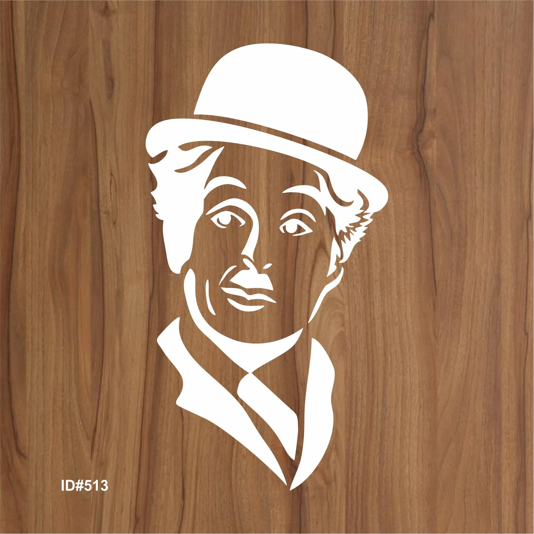 Charlie Chaplin Stencil Used Canvas and Wall Painting Scrapbooking Stamping Embossing Album Paper Card Template. ID #513 - Image 4