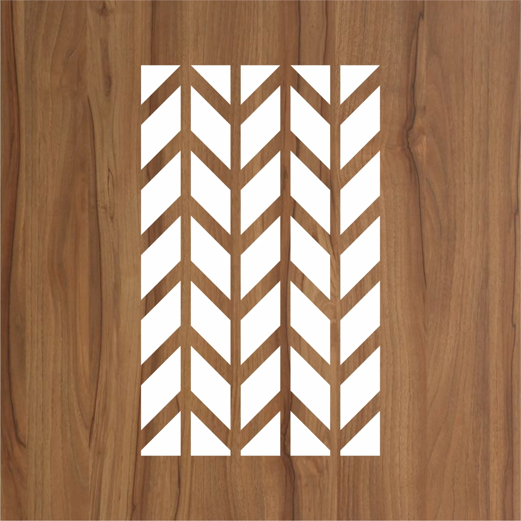 Chevron Pattern Reusable Stencil For Canvas And Wall Painting.ID#212F - Image 2