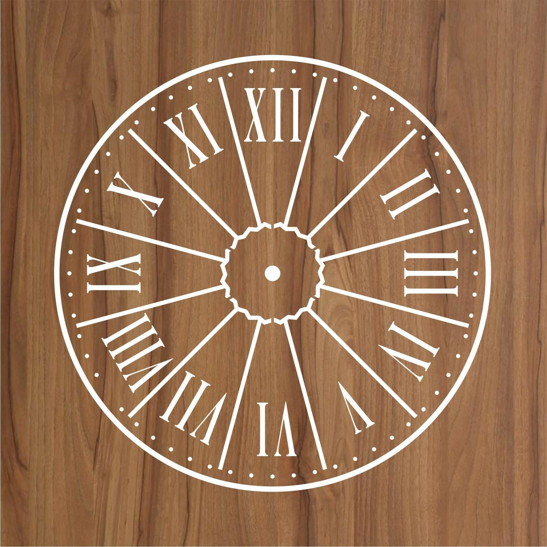 Clock Reusable Stencil For Canvas And Wall Painting - Image 3